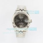 EW Factory Replica Rolex Datejust 31 Rhodium Grey Dial Jubilee Bracelet
